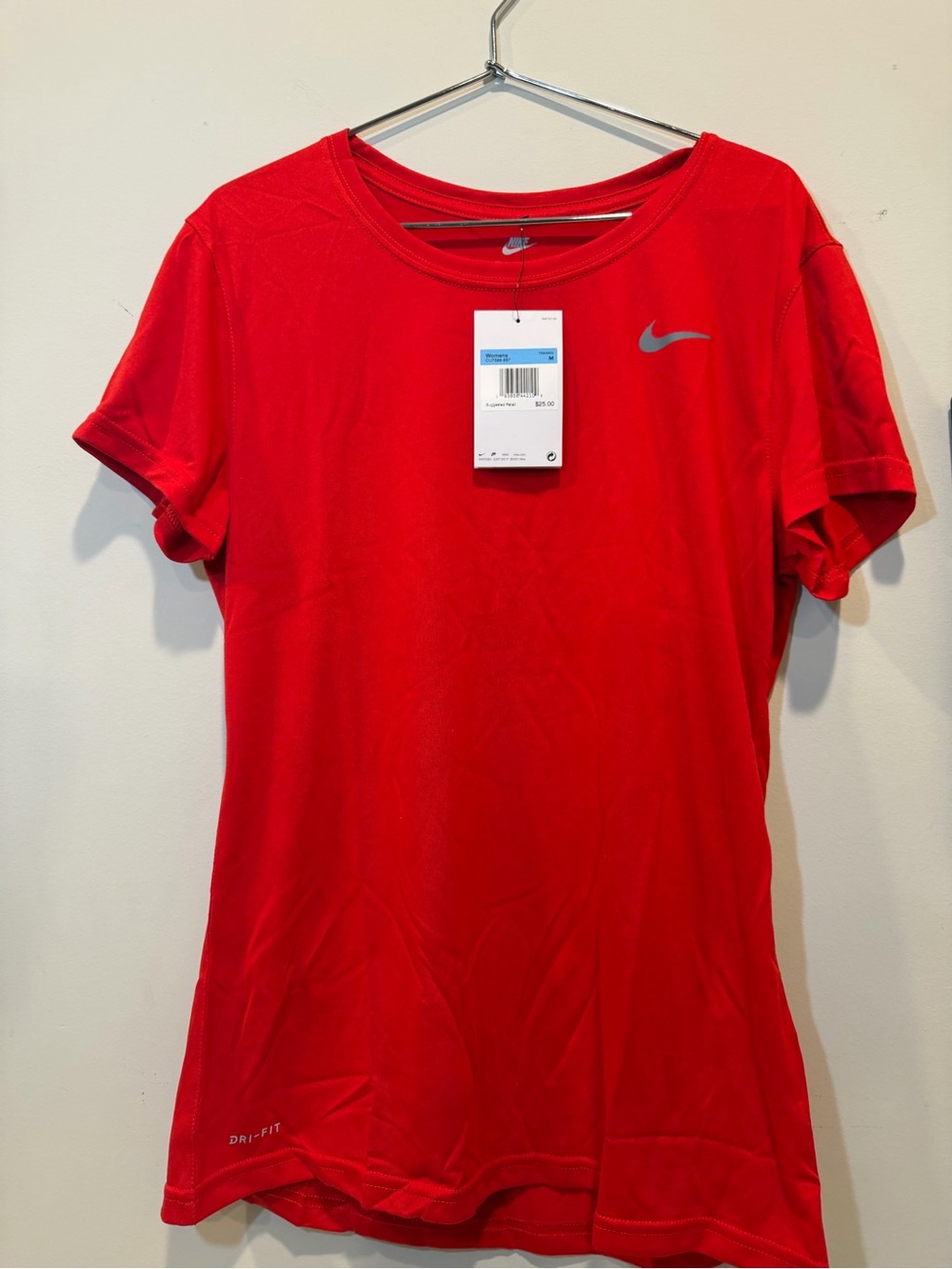 Nike Red Short Sleeve Dri-FIT Crew Training Top